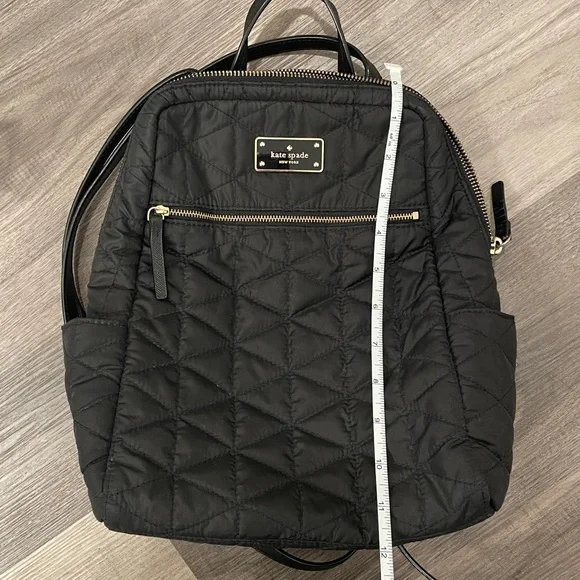 Kate Spade Quilted Black Backpack - Picture 12 of 13